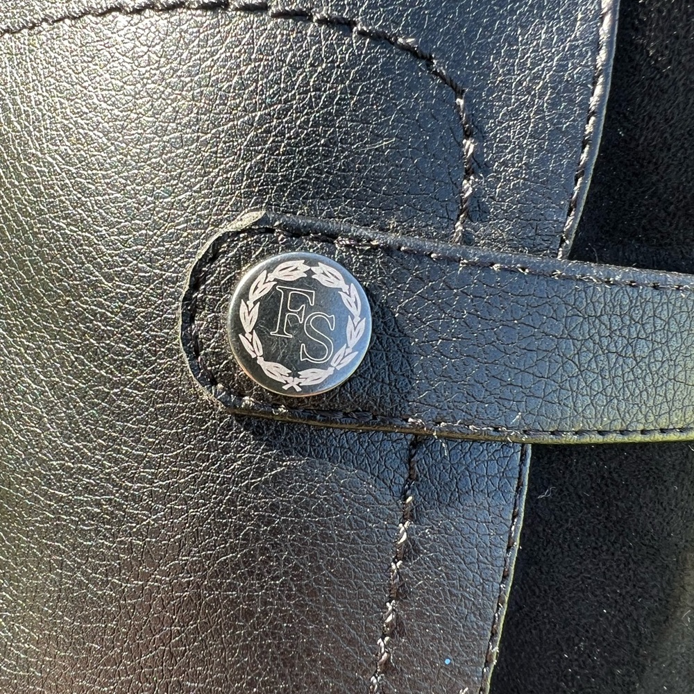 Franco Sarto Black Tall Leather & Suede Riding Boots - Picture 9 of 12